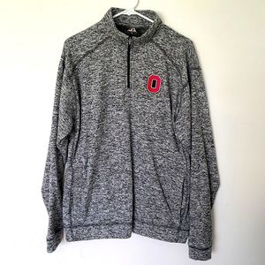 J America Mens fleece Ohio State Pullover
